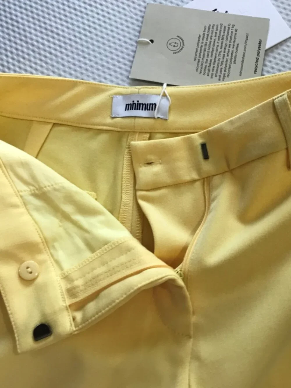 Bold Yellow Statement Pant | Minimum Tailored Ankle Trousers | Size 6 | NWT - Picture 11 of 12